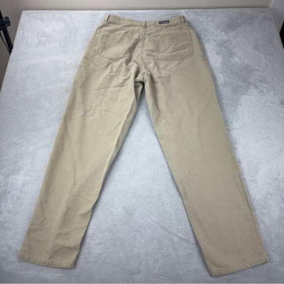Patagonia Women's Size 31x30 Classic Straight Leg Beige Pants 100% Cotton - Picture 5 of 10